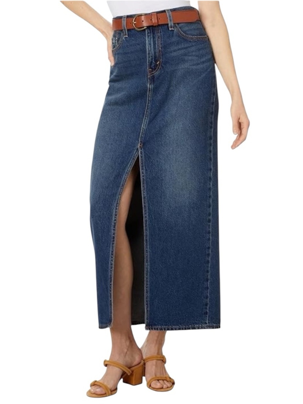 Levi's Premium Women's Mid-Rise Denim Column Ankle Skirt